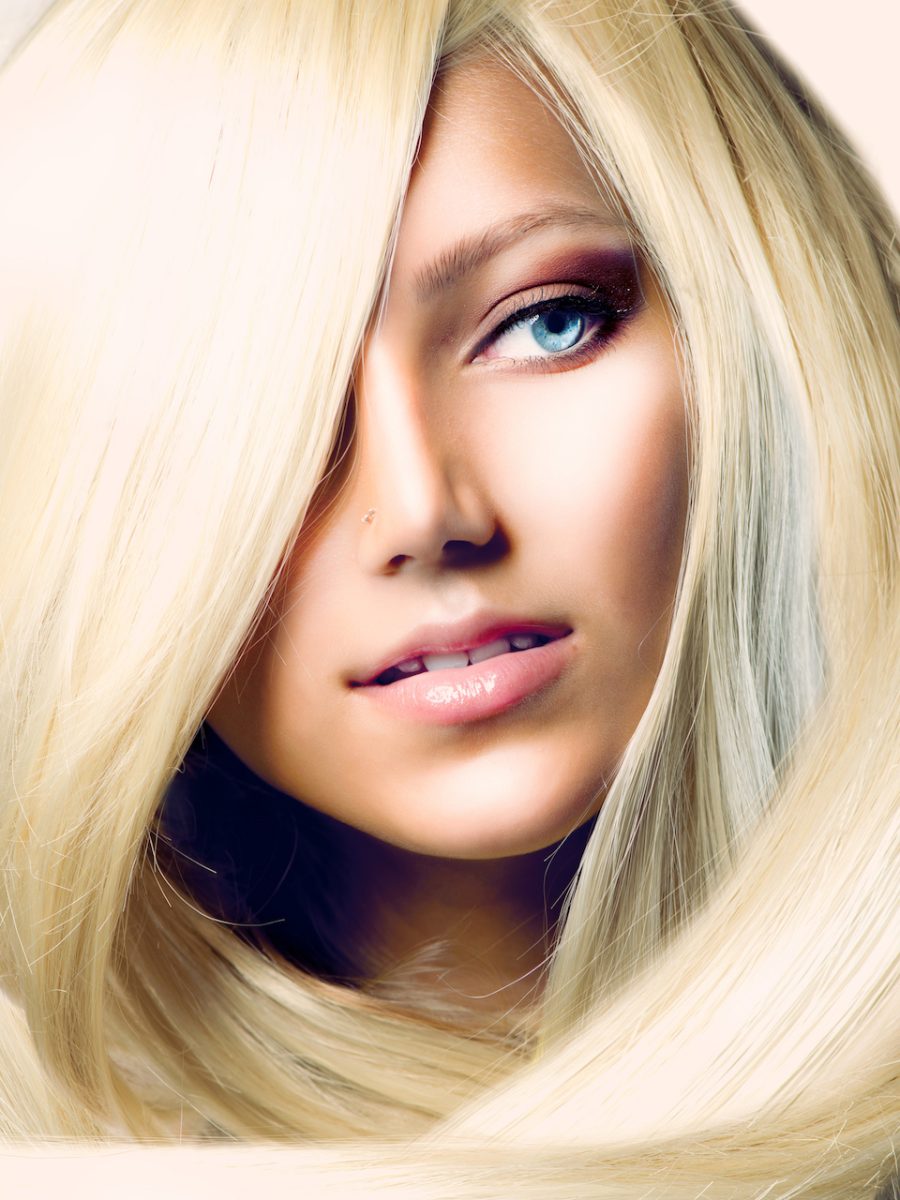 Beautiful Girl with Long Blond Hair